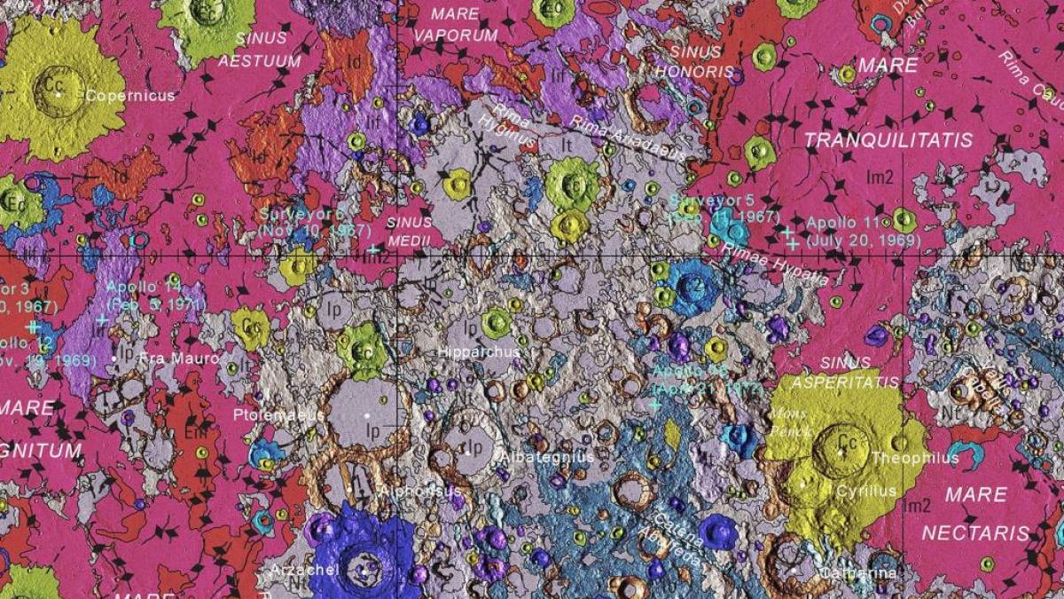 Cientistas anunciam o mais completo mapa geológico da Lua