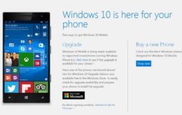 Microsoft começa a liberar atualização para Windows 10 Mobile
