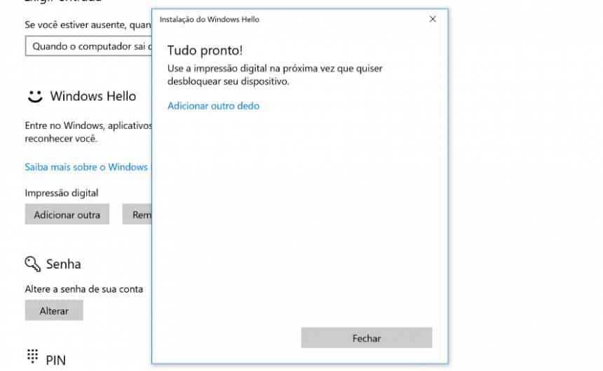 Como cadastrar suas impressões digitais no Windows 10 - Olhar Digital