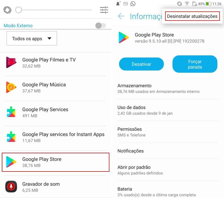 Como resolver os principais erros da Google Play Store