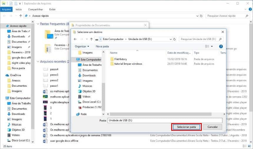 Como mover os arquivos de seus documentos do Windows 10 para outro ...