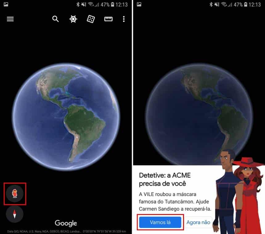Como jogar o minigame de Carmen Sandiego dentro do Google Earth