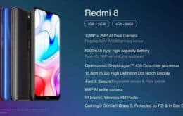 Xiaomi lança Redmi 8 com câmera dupla e bateria de 5000 mAh