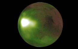 Animação da Nasa mostra anoitecer esverdeado de Marte
