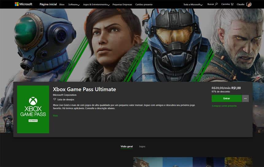 Xbox Game Pass cancela promoção de R$ 5,00 para novos assinantes 