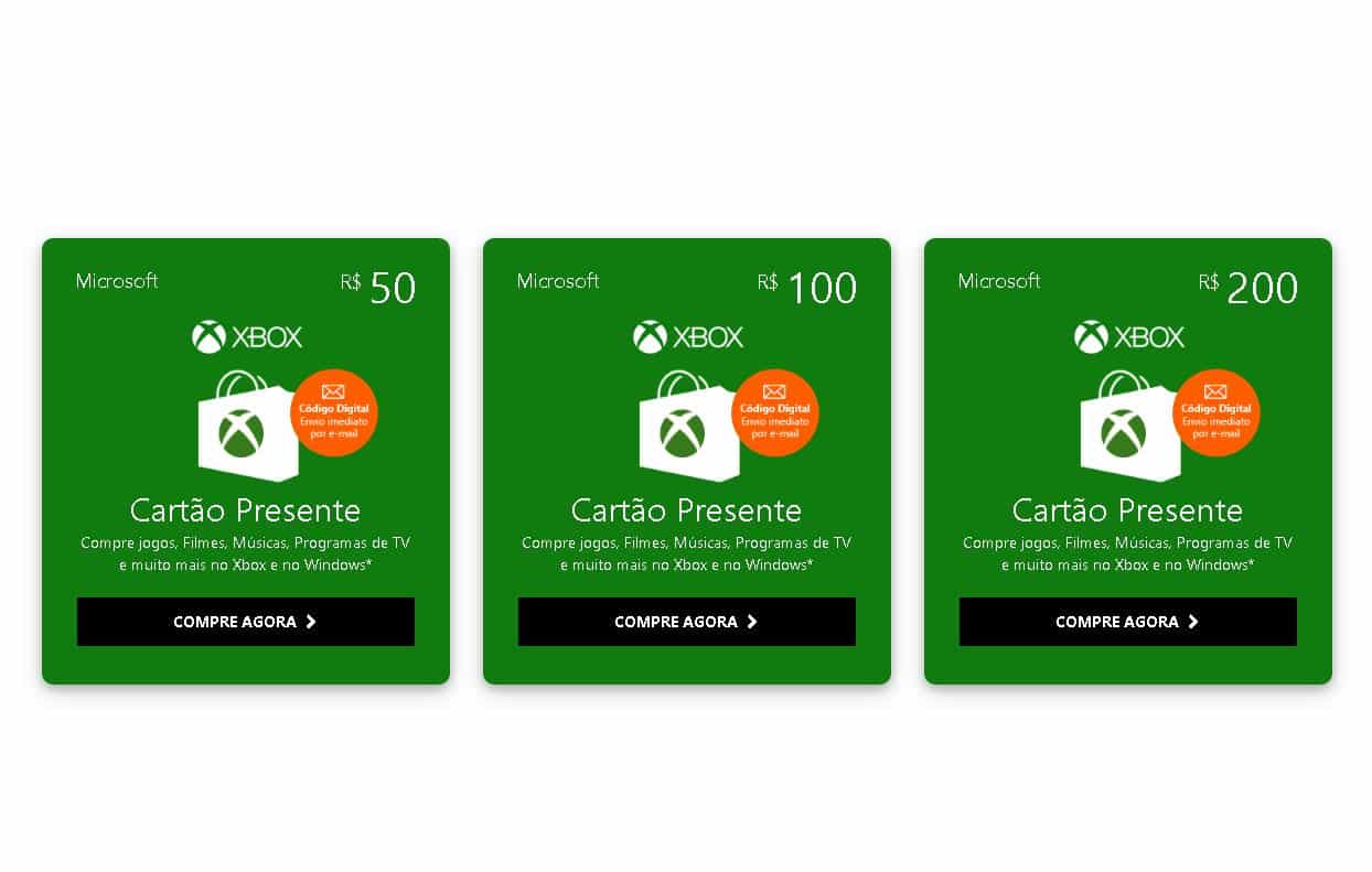 Como adicionar créditos pré-pagos no Xbox usando gift cards