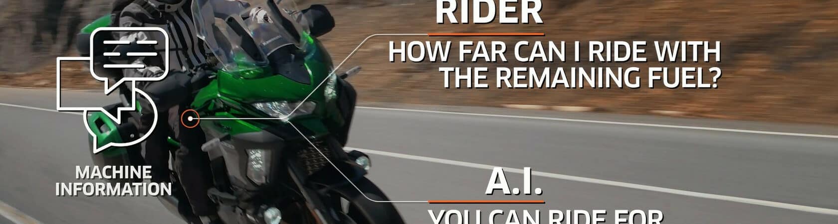 AAssistente virtual para motos poderá dar informações sobre o trânsito ou a autonomia com o combustível restante