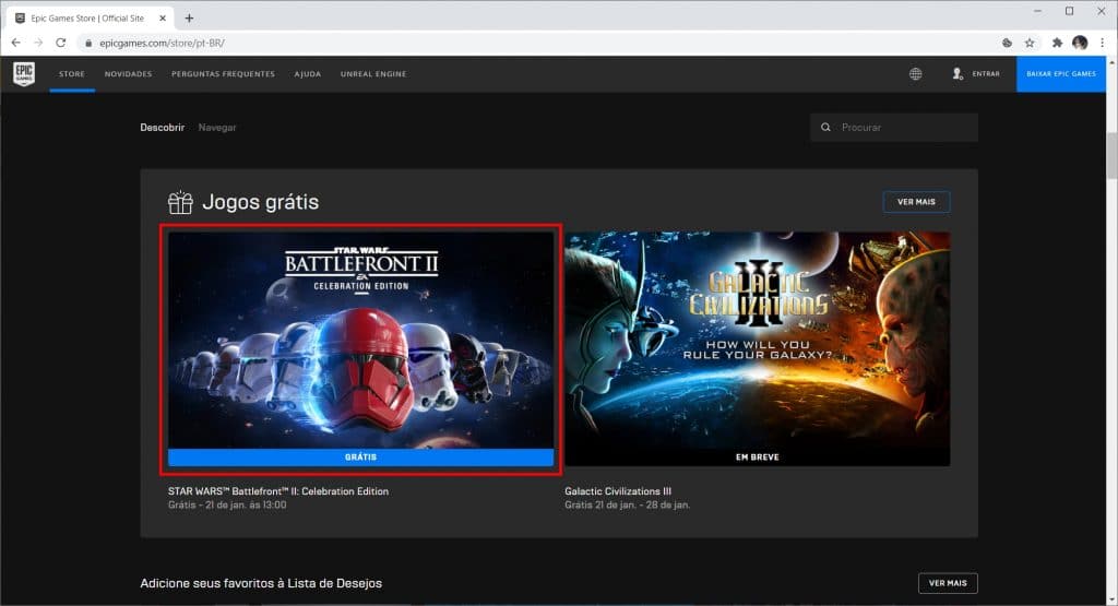 Star Wars Battlefront 2: Celebration Edition está de graça na Epic Store -  Windows Club