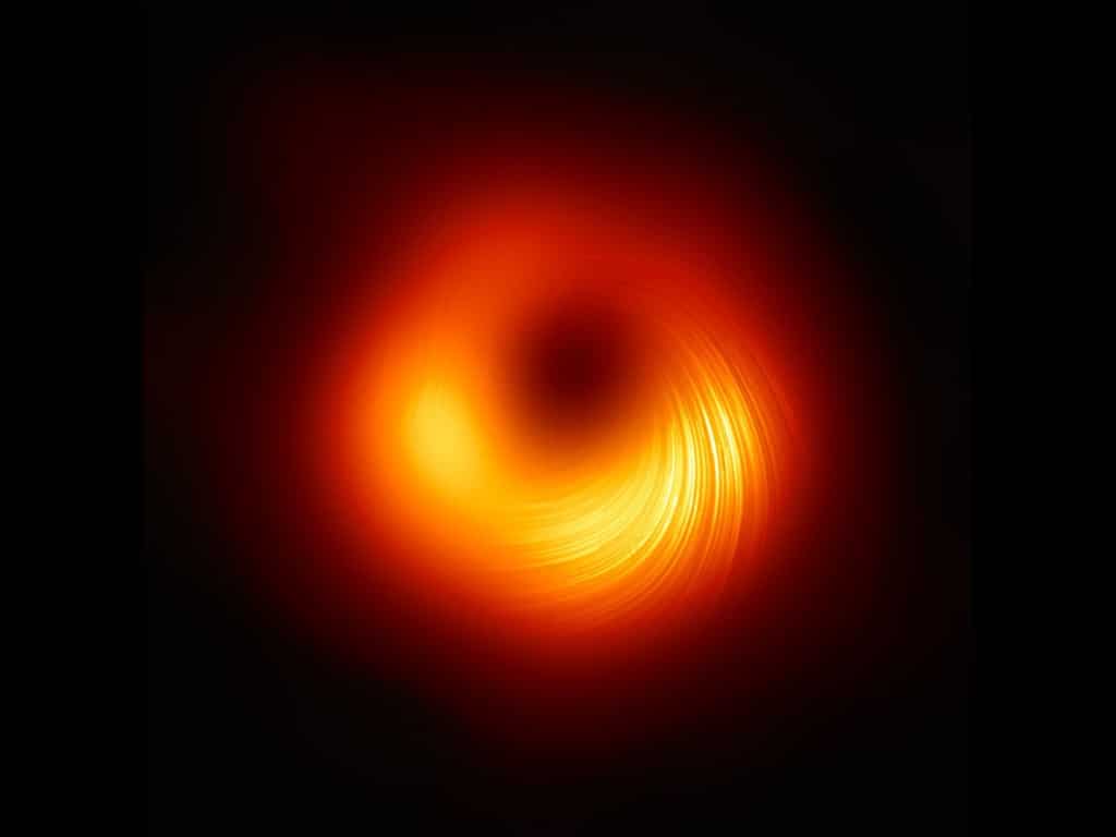 Visão polarizada da luz ao redor do buraco negro M87