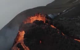 Satélites capturam imagens de vulcão em erupção na Islândia