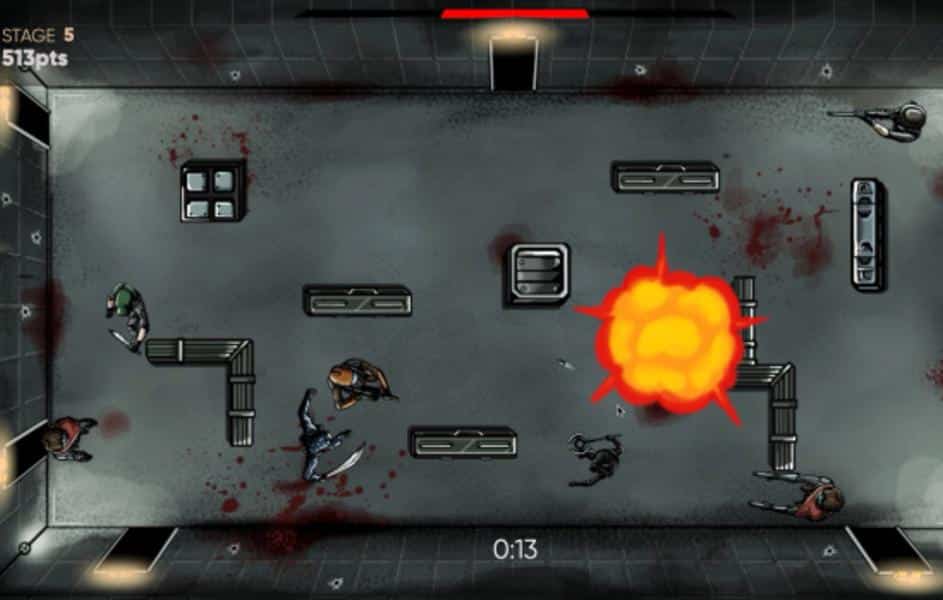 tela do jogo baseado no filme "the old guard". da netflix