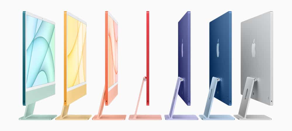 As sete cores dos novos iMac com chip M1