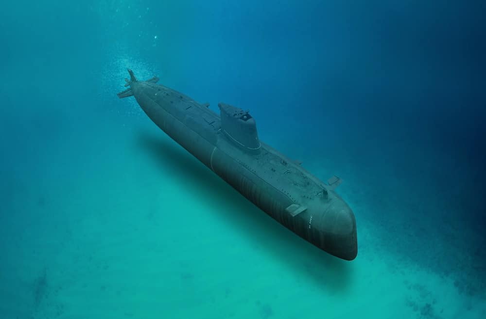 Ilustração de submarino