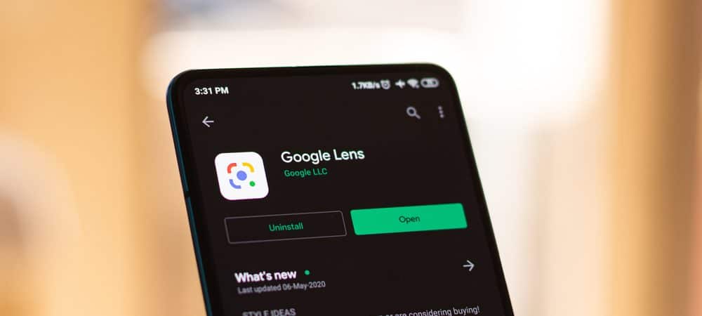 Google Lens aberto em celular Android