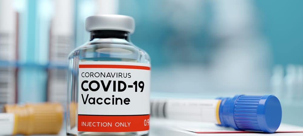 Vidro de vacina anti-Covid-19
