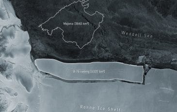 a-76 iceberg antártida