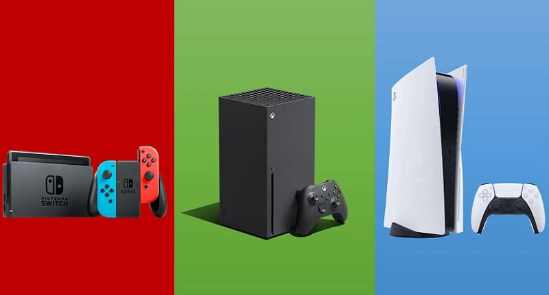 Nintendo Switch vendeu mais do que o PS5 e os Xbox Series X/S juntos no 1º trimestre. Imagem: Montagem/Pplware