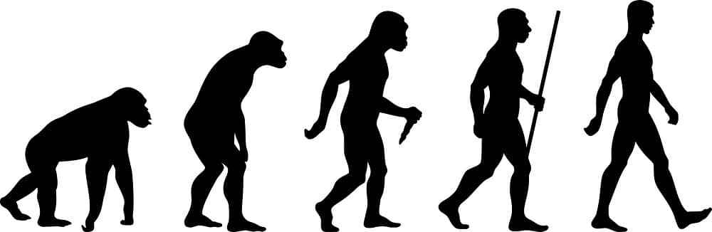 Evolução humana/novo humano. Imagem: Shutterstock