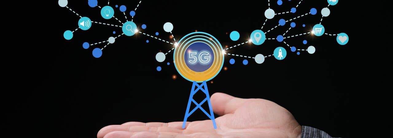 Ilustração de tecnologia 5G