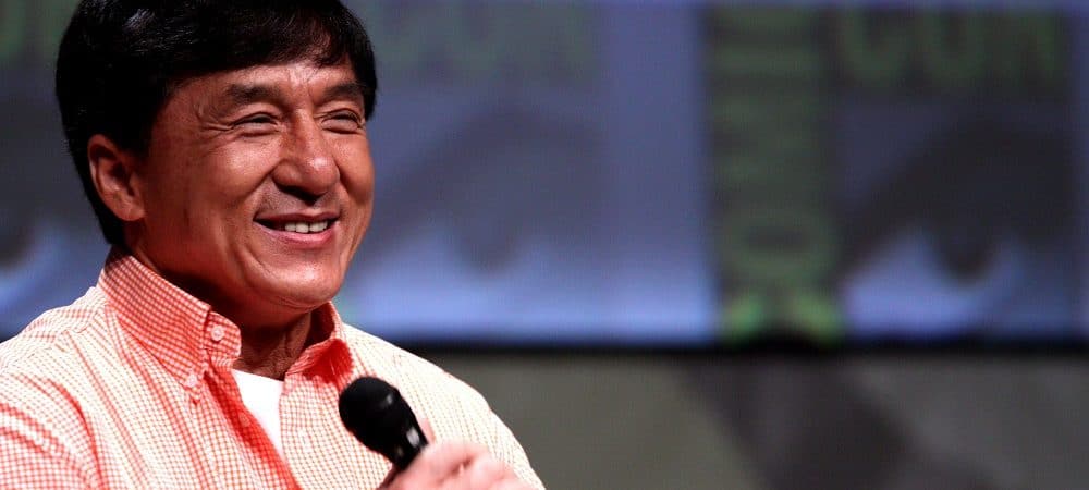 Jackie Chan durante a San Diego Comic Con de 2012