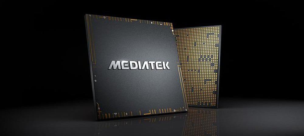 Chip MediaTek fundo preto