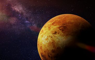 Renderização em 3D mostra o planeta vênus