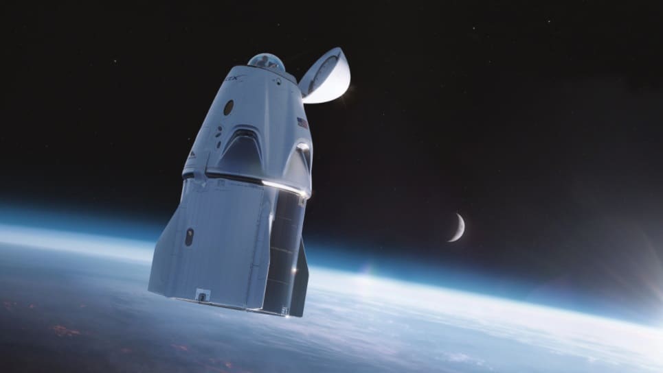 Nave Crew Dragon Resilience, uma das várias que a NASA e a SpaceX usam para voos comerciais tripulados ao espaço