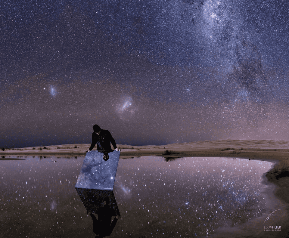 Night Sky Reflected - Fotografia brasileira escolhida como Foto Astronômica do Dia pela NASA