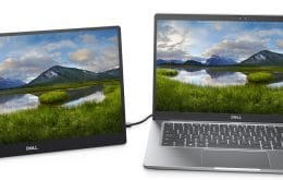 Dell apresenta monitor portátil de 14″ e peso de tablet no Brasil