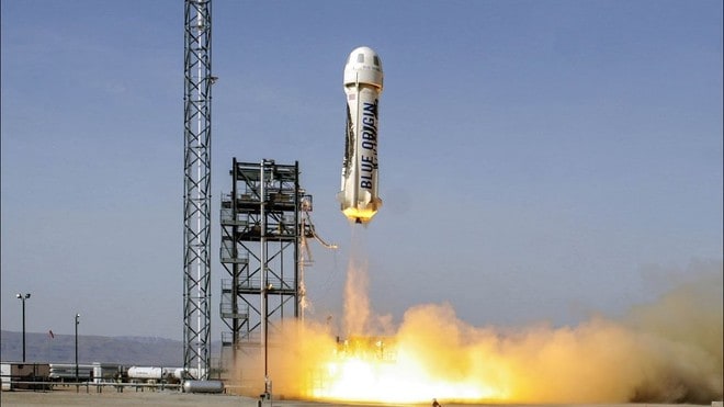 Lançamento de nave da Blue Origin