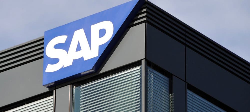 Logotipo da SAP em Hamburgo, Alemanha