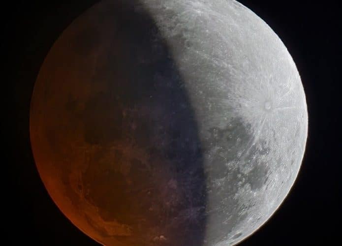 Eclipse parcial da Lua de 16 de julho de 2019 registrado em Picuí, PB