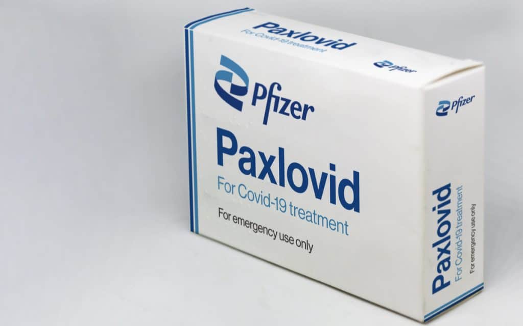 Caixa do Paxlovid, da Pfizer