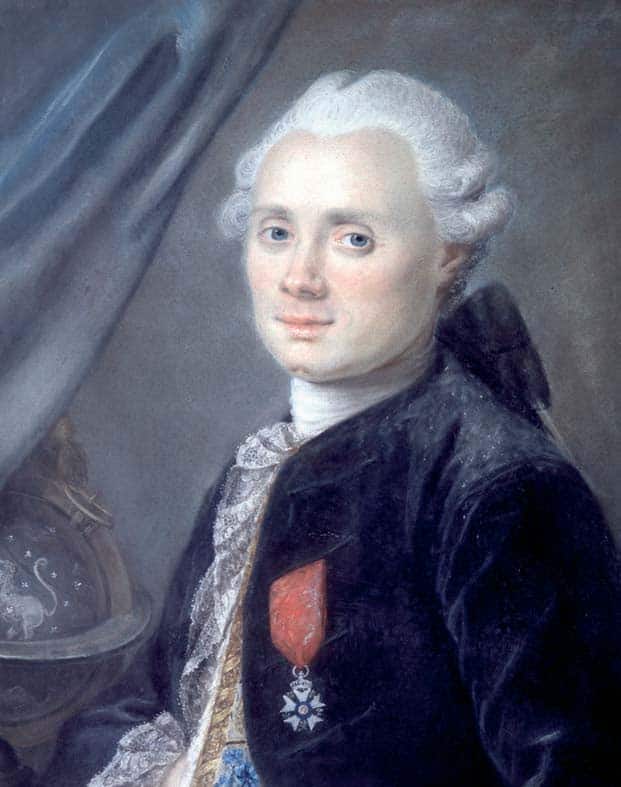 Retrato de Charles Messier pintado por Ansiaux