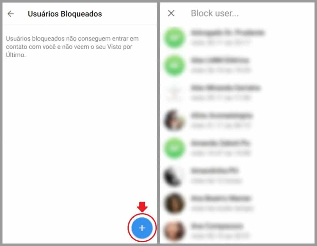 Como bloquear alguém no Telegram Web