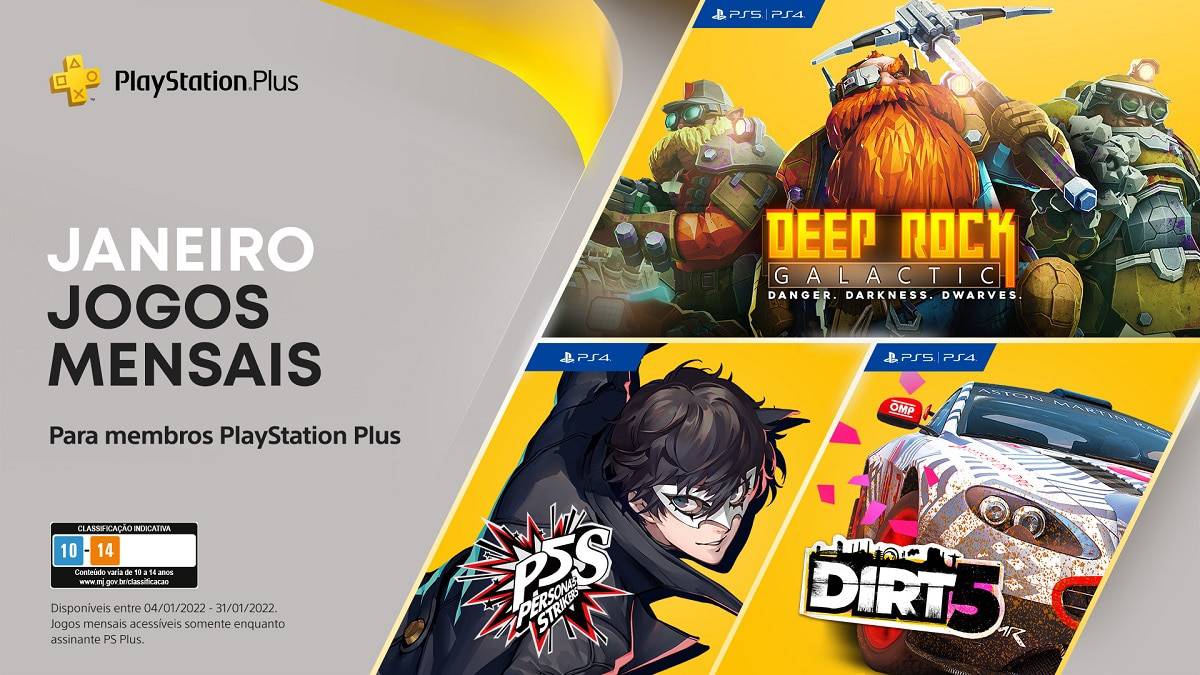 PS Plus: Jogos gratuitos de abril