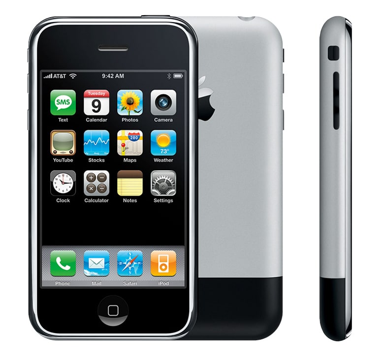 O primeiro iPhone, lançado em 2007