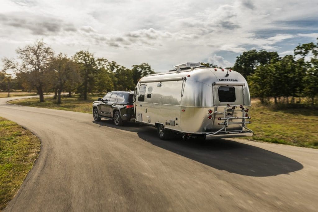 Toyota Sequoia 2023 towing a trailer