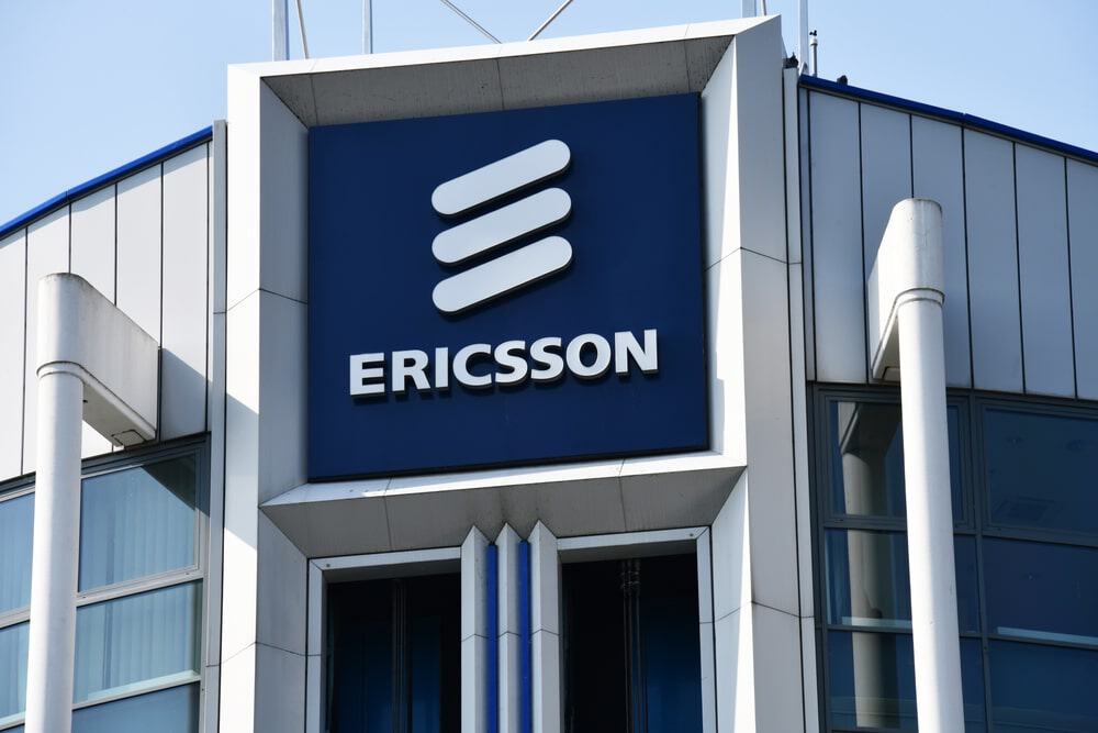 Sede da Ericsson na cidade de Dusseldorf, Alemanha. Uma empresa multinacional sueca de redes e telecomunicações