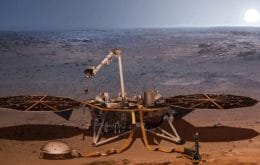 Imagens da NASA mostram módulo InSight antes e depois de ser coberto de poeira em Marte