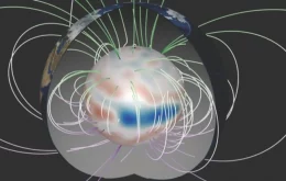 Ondas magnéticas gigantes “varrem” o núcleo da Terra a cada sete anos, diz estudo