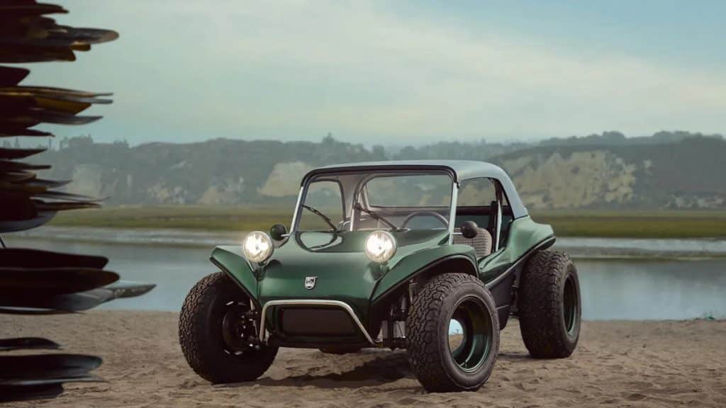 The front of the electric buggy Meyers Manx 2.0