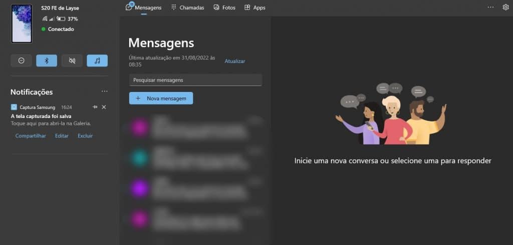 Cpomo acessar mensagens de texto no computador