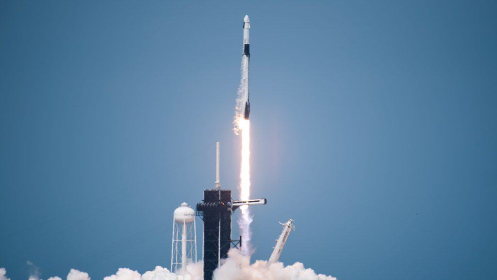 Lançamento da cápsula Crew Dragon, da SpaceX