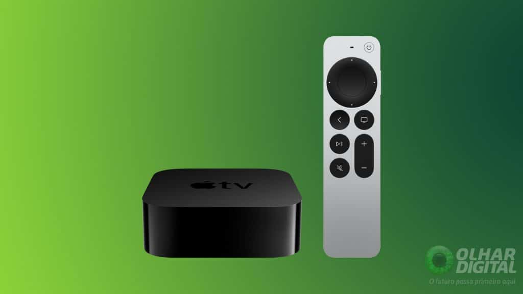 Apple TV 4K e seu controle remoto