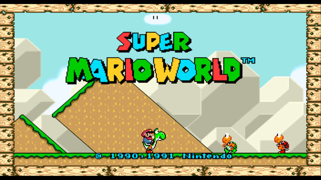 Tido como um dos melhores jogos de Super Nintendo, Mario World foi o primeiro lançamento para o videogame.  