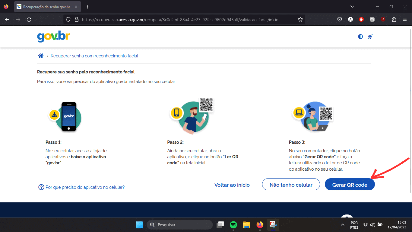 Como recuperar sua senha da conta Gov.br no computador ou app