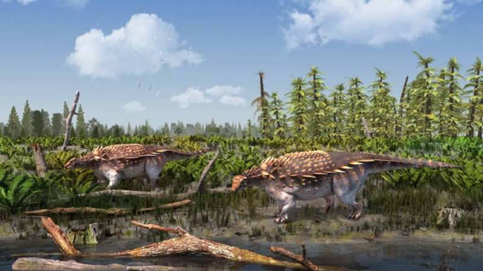 Ilustração da nova espécie de dinossauro descoberta
