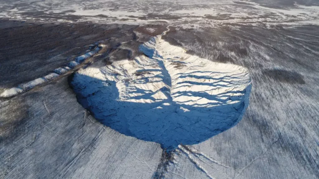 Bagatay Crater contains the oldest permafrost in Siberia