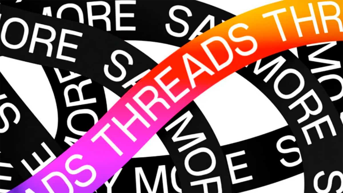 Imagem com tiras com palavras para ilustrar conceito do Threads